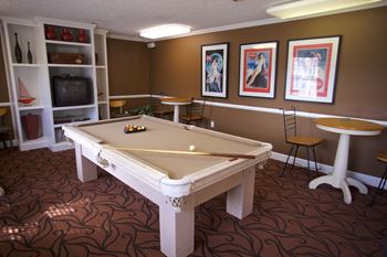 Billiards room in clubhouse